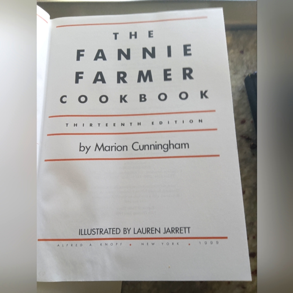 1999 FANNIE FARMER COOKBOOK, 100th Anniversary Edition - Picture 4 of 10